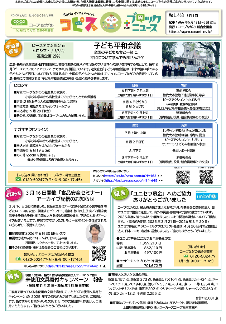 コピス＋ブロックニュースの表紙イメージ