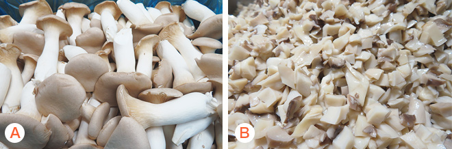 原料処理の様子