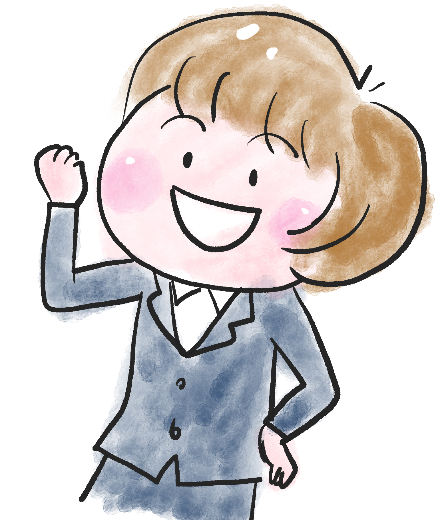 コープながの職員のイラスト